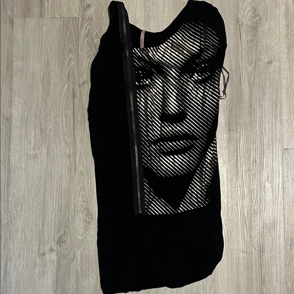 Scott Black Dress with Artistic Design - Picture 1 of 2